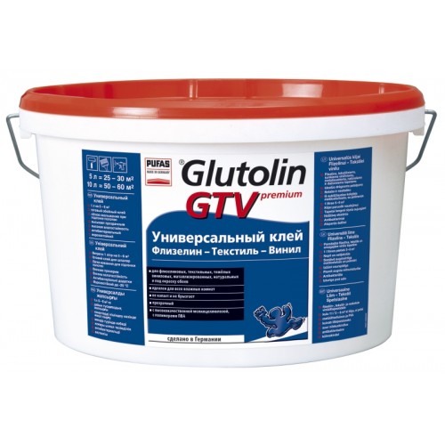 Готовый клей для флизелиновых обоев Pufas Glutolin GTV Premium